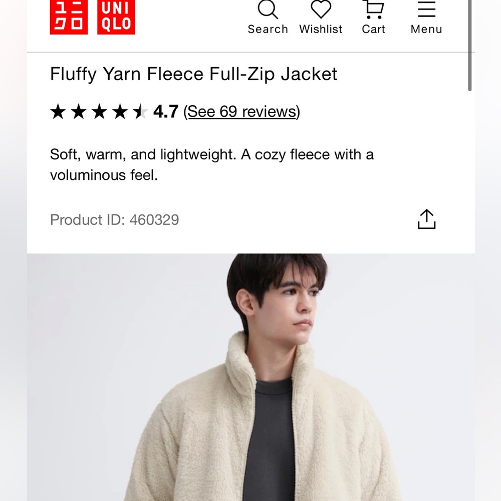 Uniqlo Fluffy Yarn Cozy Jacket Size L